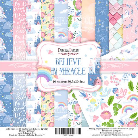   Believe in miracle, 30,5x30,5 10 