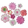 Набор цветов , 10шт, оттенки розового