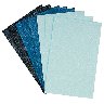 Набор бумаги с микроблестками Burleigh Blue 8листов