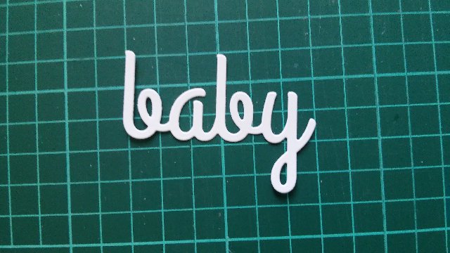 надпись baby