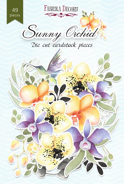 Набор высечек, коллекция "Sunny Orchid",49 шт