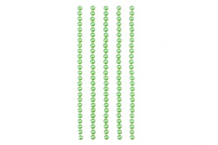 Полужемчужинки клеевые 4мм зеленые 125шт