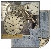 Бумага двухсторонняя STAMPERIA "Часы и механизмы"