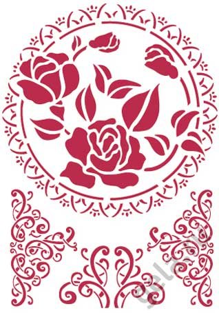 Трафареты "Розы" 30 х 44 см