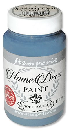 Краска на меловой основе "Home Deco" 110мл голубой